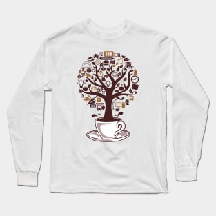 Coffee  Tree Long Sleeve T-Shirt